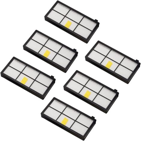 BEBUSINGOTO Filtros de repuesto para iRobot Roomba Series 800 y 900 980 966 960 865 870 875 876 Piezas de repuesto, 6 (1/5)