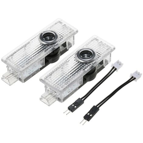 BEBUSINGOTO Juego de 2 luces LED inalámbricas para puerta de coche - Proyector de logotipo - Luces fantasma compatibles con las series 3/5/6/7/X1/X2/X3/X4/X5/X6/X7/Z/M/GT (1/5)