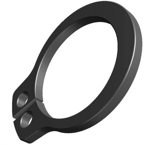BEBUSINGOTO 10 piezas Anillo de retención de 10 mm, clips externos en C, anillos de retención de alta resistencia, anillos de retención de acero al manganeso negro, clip en C DIN471 con orificios de (1/5)
