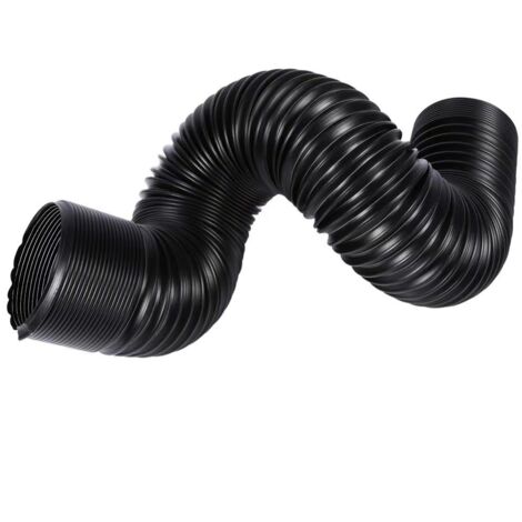 BEBUSINGOTO Tubo de admisión de aire frío universal para turbo de coche, diámetro interior ajustable de 76 mm/3 pulgadas, kit de manguera de inducción flexible, color negro, longitud de 25 cm a 1 m. (1/5)