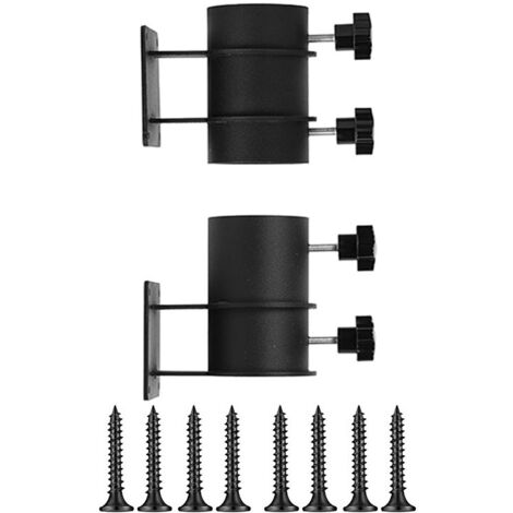 BEBUSINGOTO Paquete de 2 soportes para sombrillas de patio, resistentes y duraderos, para fijar en patios, balcones o jardines. (1/5)