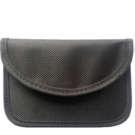 BEBUSINGOTO Funda anti-RFID, funda térmica para tarjetas de identificación, funda anti-ondas para teléfono, bloqueador de señal Faraday para GPS, RFID, NFC, Bluetooth y RF (negra) (1/4)