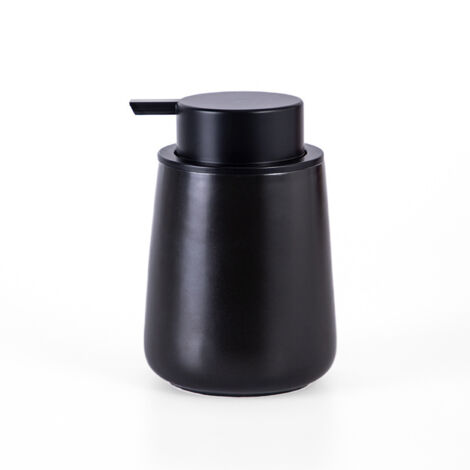BEBUSINGOTO Dispensador de jabón de cerámica negro mate (1/5)