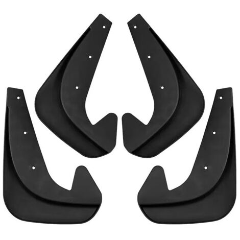 BEBUSINGOTO 4 piezas de accesorios para estilizar las ruedas del coche, guardabarros para salpicadero, guardabarros universales, kit de guardabarros, 180 x 250 mm (1/5)