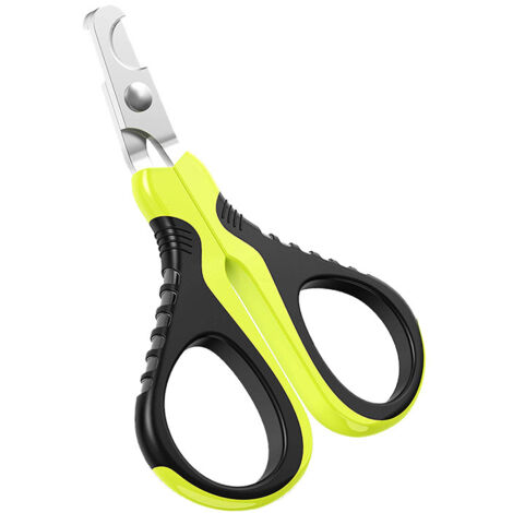 BEBUSINGOTO Cortaúñas profesional para gatos, cortaúñas para cachorros, conejos, pájaros y animales pequeños, tijeras curvas de acero inoxidable, cortaúñas portátil, accesorio para gatos y conejos. (1/5)