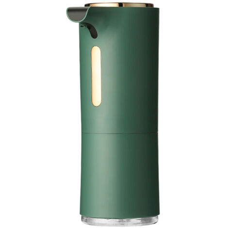 BEBUSINGOTO Dispensador de jabón automático de pared para cocina y baño, 300 ml, ajustable (verde) (1/5)