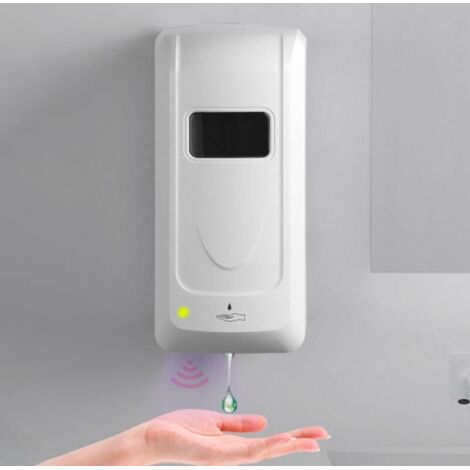 BEBUSINGOTO Dispensador automático de jabón y gel, de pared o de pie, infrarrojos, recargable, 1 L (1/5)