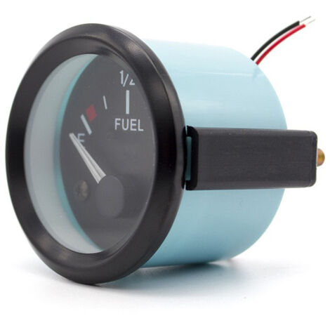BEBUSINGOTO Indicador de nivel de combustible universal para coche, 52 mm, LED, digital, E-1/2-F, medidor de rango con sensor de combustible (1/5)