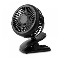 BEBUSINGOTO Mini ventilador portátil de escritorio, ventilador personal USB de 3 velocidades con rotación de 360 grados, cable USB y batería para el hogar y la oficina.