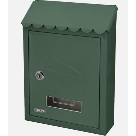 Cassetta Postale per Esperni Maurer Stamp colore 21x30x6,8 cm Verde