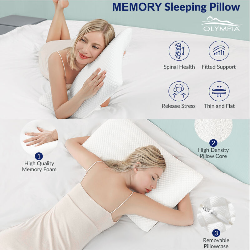 Cuscino in memory foam CPAP per chi dorme sul fianco, Cuscino per apnea