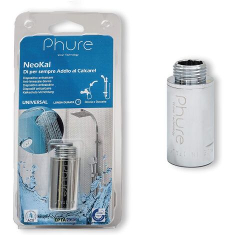 Phure Neokal Anticalcare Magnetico Protezione Per Doccia, Doccette, Vasca Da Bagno, Magneti Neodimio, Universale 1/2"