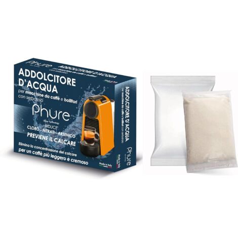 PHURE Addolcitore Acqua Antibatterico Filtro Anticalcare Universale per tutte le Macchine da Caffè e Bollitori, indicato per Nespresso