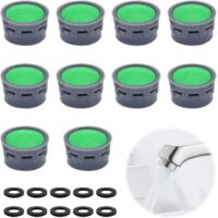 PHURE Rompigetto Rubinetto Aeratore 4pz + guarnizioni Risparmio Idrico 6 lt/m Ricambi Aereatori M24 M22 F24 F22 Alta Qualità Filtro in ABS Tecnologia Anticalcare Made in Italy Bagno e Cucina