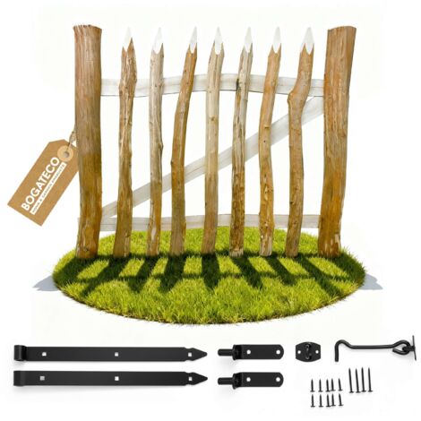 Portillon Bogateco Noisetier 80x100 cm Gauche avec Accessoires