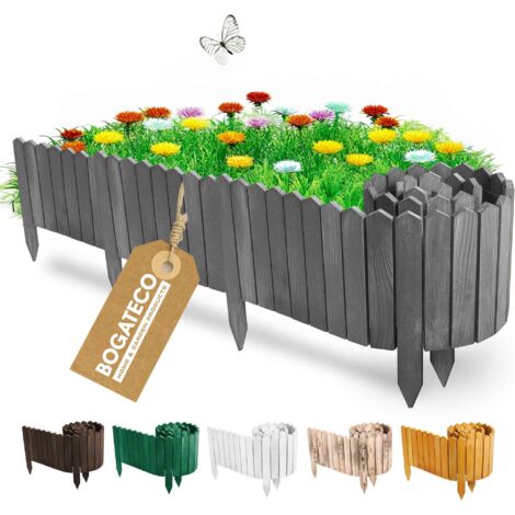 Rollborder Bogateco Bois anthracite 10x200 cm Bordure de Jardin (1/5)