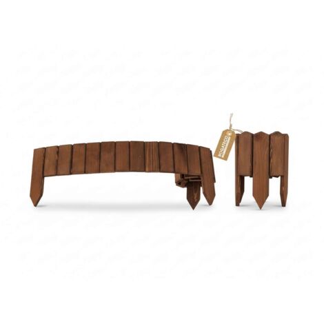 Rollborder Bogateco Bois Brun 10x112 cm Bordure de Jardin (1/5)