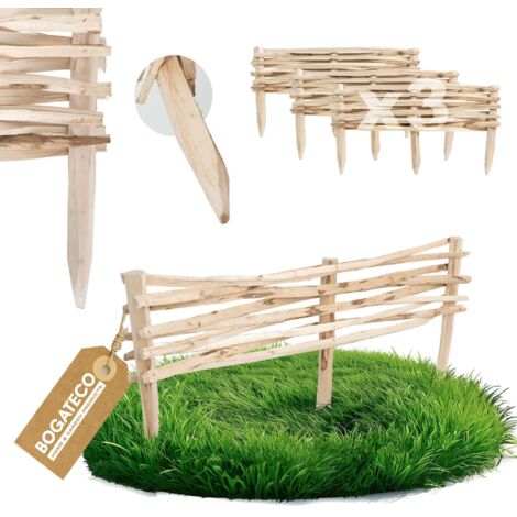 Lot de 3 Bordures Bogateco Noisetier 20x90 cm Enfichables (1/5)
