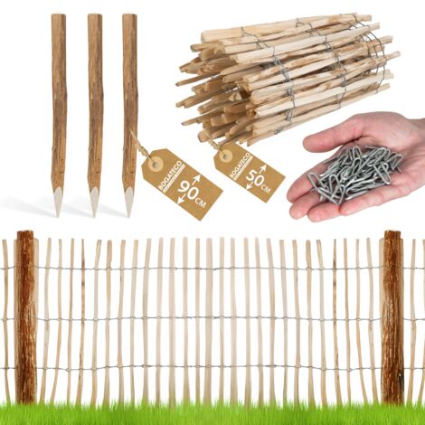 Kit Ganivelle Bogateco 50x500 cm avec 3 Poteaux de 90 cm inclus (1/5)