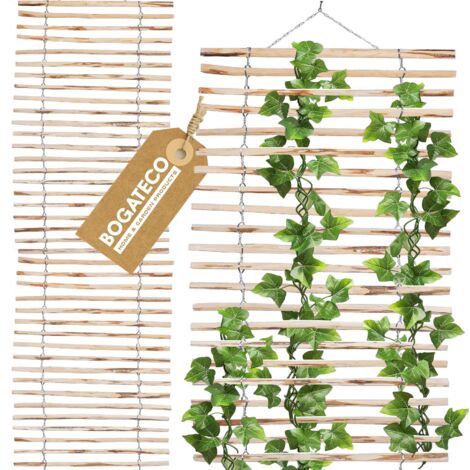 BOGATECO Pergola Échelle Noisetier Naturel 100x200 cm