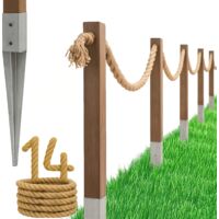 Cloture Bogateco Corde de Jute 14 m avec Kit de Montage Inclus