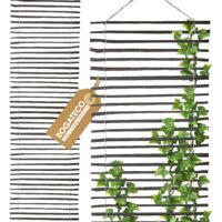 BOGATECO Pergola échelle en bois pour plantes grimpantes Modena 100 cm Noir