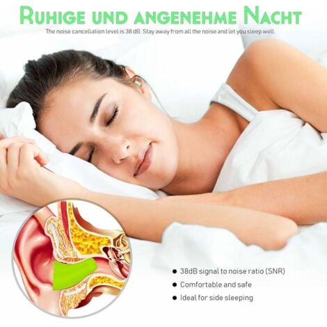 Sommeil Concentration Boules Quies Cire Naturelle - Lot De 2