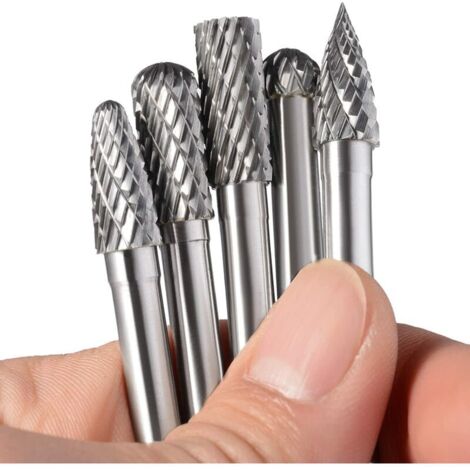 1 Fraise Rotative En Carbure De Tungstène à Double Coupe Pour Meuleuse à Matrice, Tige De 6 Mm, Tête Cylindrique De 12 Mm, Fraises De Gravure Rotative | Leroy Merlin