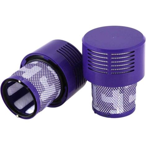 Vuszr – Lot de 2 filtres HEPA pour aspirateur Dyson V10 SV12 – Remplace 969082-01 – Lavables et réutilisables – Efficacité 99,9 % contre poussière (1/5)