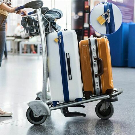 Lot De 8- Multicolore Cadenas Valise Cadenas En Laiton Cadenas A Clef