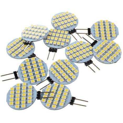 10x G4 Smd 24 Led Cabinet Marine Camper Car Ampoule Lampe 12v Lumière Blanche Chaude (1/6)