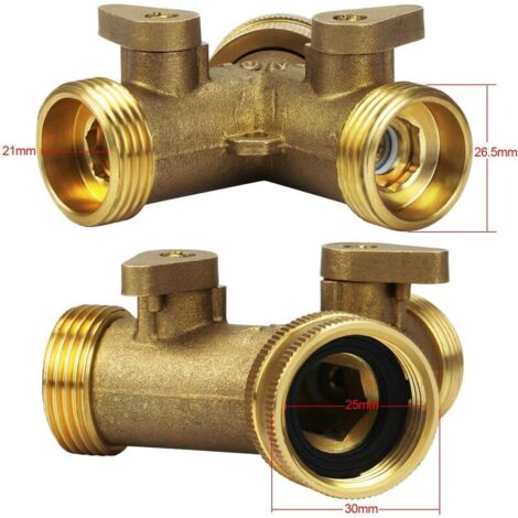 Gotyou Répartiteur Raccord En Y 2 Voies Pour Les Tuyaux D'arrosage Des