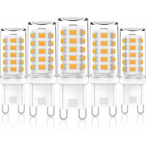G9 LED Blanc Chaud , G9 Ampoule LED 3W Équivalent à 28W 33W 40W Ampoules Halogènes, AC 220V-240V, Sans Scintillement, Paquet de 5 (1/5)