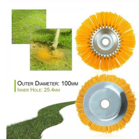 Brosse anti-mauvaises herbes pour débroussailleuse Outil de jardin Tête de débroussailleuse 200 mm (1/4)