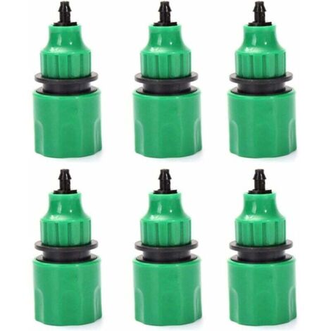 tuyau d'arrosage tuyau un sens adaptateur robinet raccord raccord pour irrigation Lot de 6 (1/4)