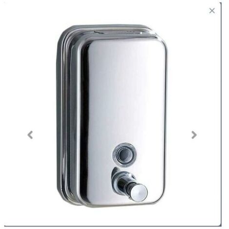 Distributeur de savon mural 500 ml manuel en acier inoxydable 18/10,Convient pour un usage familial. (1/4)