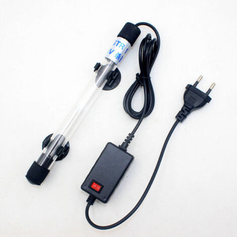 7W220V lampe de réservoir de poissons ronde lampe de stérilisation de réservoir de poissons entretien traitement de l'eau d'aquarium,Lumière de paysage pour aquarium, piscine, piscine