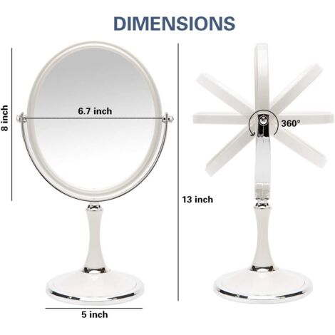Lot de 3 Miroirs Organisateurs Lida 47cm Or