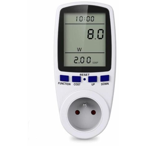 Prise Compteur d'énergie Numérique,Prise de Consommation Electrique Surveillance de l'énergie pour les Gros Appareils (1/4)