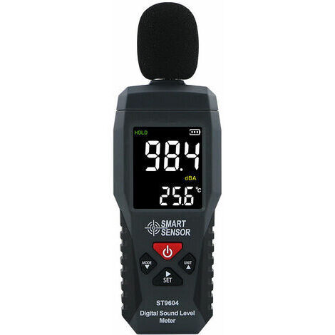 Enregistreur de Niveau Sonore Testeur du Bruit Sonomètre Audionumérique Sonomètre 30-130dB Luxmètre