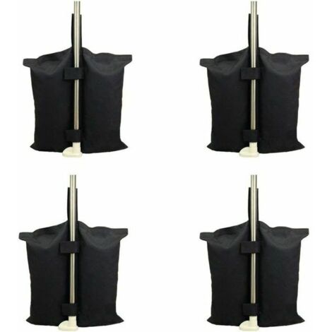 Sac de lestage robuste de qualité industrielle avec coutures doubles pour auvent de tente dépliable Noir (1/5)