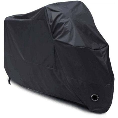 Housse de Protection pour Moto imperméable, résistant au Froid et intempéries 190T Noir Protège de la poussière - XXXL 265x105x125cm (1/5)