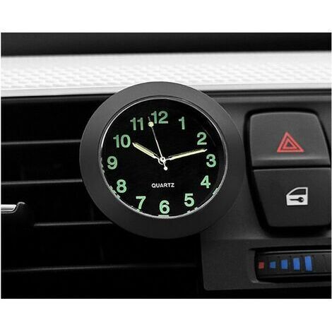 Horloge D'Instrument De Voiture,Petite Horloge à Quartz De Voiture Ronde DéCoration De Voiture Parfaite Convient Aux Voitures, VéLos, MéNages (1/5)