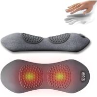Masseur Dorsal Triple Fusion Lisse avec Chaleur, Traction Et Vibration 3 en 1 for Soulager la Sciatique Et les Douleurs Lombaires, Support Lombaire Ergonomique(Gray)