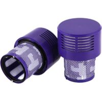Pièces de rechange pour filtres V10 compatibles avec la série Dyson V10 Cyclone, Cyclone V10 Absolute, Cyclone V10 Animal, V10 Total Clean, SV12, pièce de rechange, 2 pièces