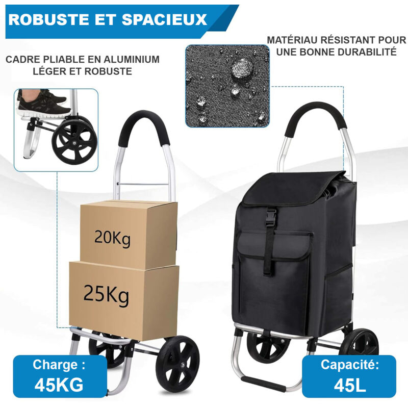Chariot De Courses Chariot De Courses De Supermarché Portable Pliable