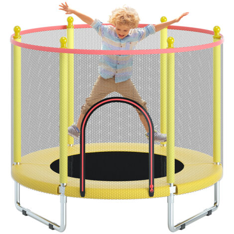 Magicfox – Trampoline pour enfants Ø150 cm avec filet de sécurité – Cadre en acier anticorrosion – Charge maximale 150 kg – Tapis de saut résistant aux UV