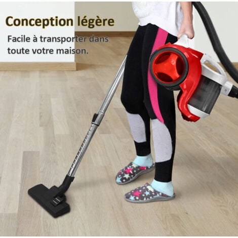 Aspirateur sans sac, Aspirateur traineau Compact, Silencieux