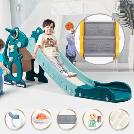 Magicfox – Toboggan dinosaure antidérapant pour enfant – 134 cm de longueur – 67 cm de hauteur – 37 cm de largeur – Matériau non toxique (1/5)