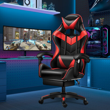 Chaise Gaming Subsonic GEM - Dossier Inclinable, Coussin Lombaire, Réglable - Noir, Dimensions 80x58.5x25.5 Cm - Neuf